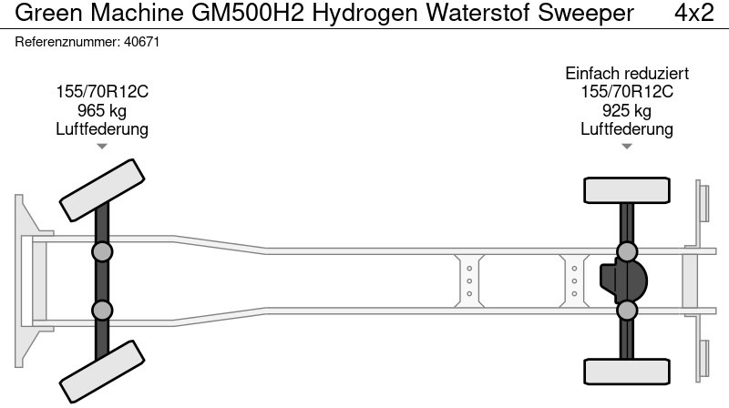 Road sweeper Green machine GM500H2 Hydrogen Waterstof Sweeper: picture 9