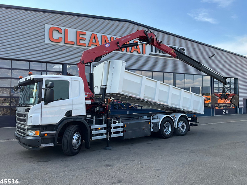 Scania P 340 Euro 6 CNG HMF 25 Tonmeter laadkraan Just 72.852 km! - Tipper, Crane truck: picture 1 Scania P 340 Euro 6 CNG HMF 25 Tonmeter laadkraan Just 72.852 km! - Tipper, Crane truck: picture 1