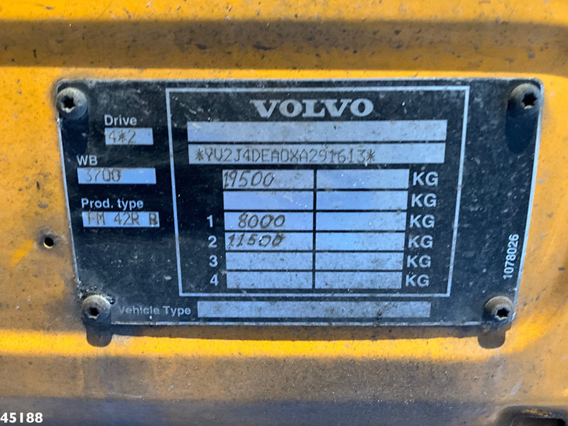 Skip loader truck Volvo FM 290 Full Steel Manual 12 Ton portaalarmsysteem: picture 18
