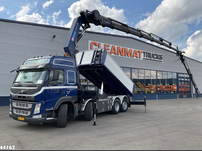 Volvo FM 500 Euro 6 HMF 50 Tonmeter laadkraan + Fly-Jib - Tipper, Crane truck: picture 1 Volvo FM 500 Euro 6 HMF 50 Tonmeter laadkraan + Fly-Jib - Tipper, Crane truck: picture 1