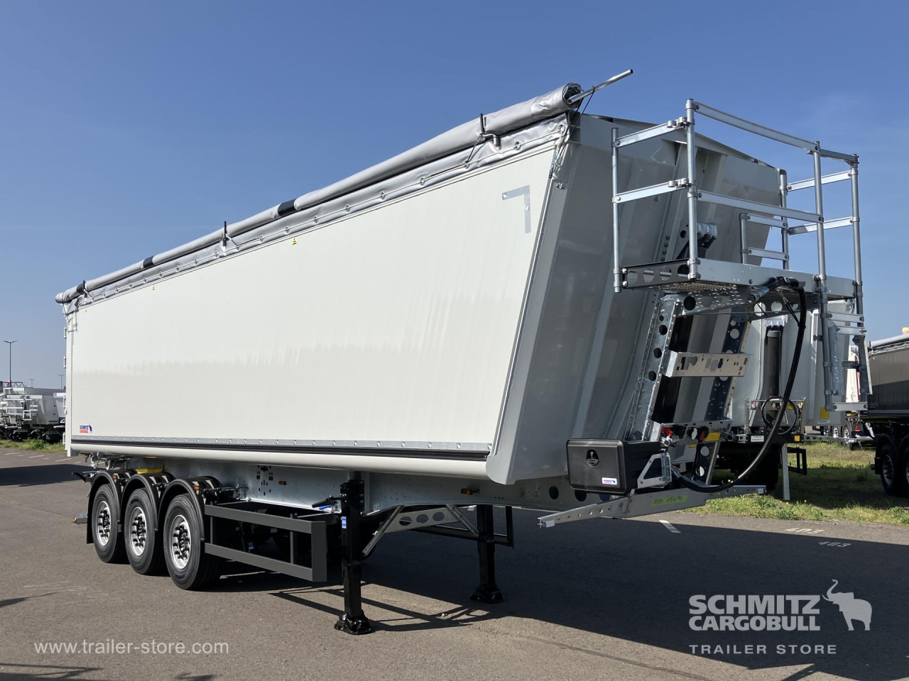 SCHMITZ Auflieger Kipper Alukastenmulde 52m³ - Tipper semi-trailer: picture 1 SCHMITZ Auflieger Kipper Alukastenmulde 52m³ - Tipper semi-trailer: picture 1