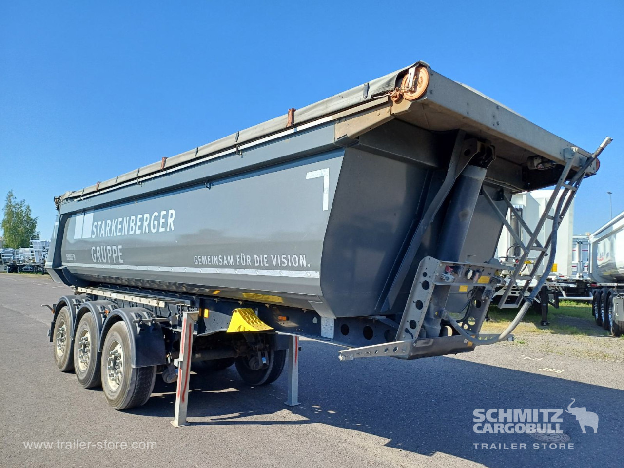 SCHMITZ Auflieger Kipper Stahlrundmulde 24m³ - Tipper semi-trailer: picture 1 SCHMITZ Auflieger Kipper Stahlrundmulde 24m³ - Tipper semi-trailer: picture 1