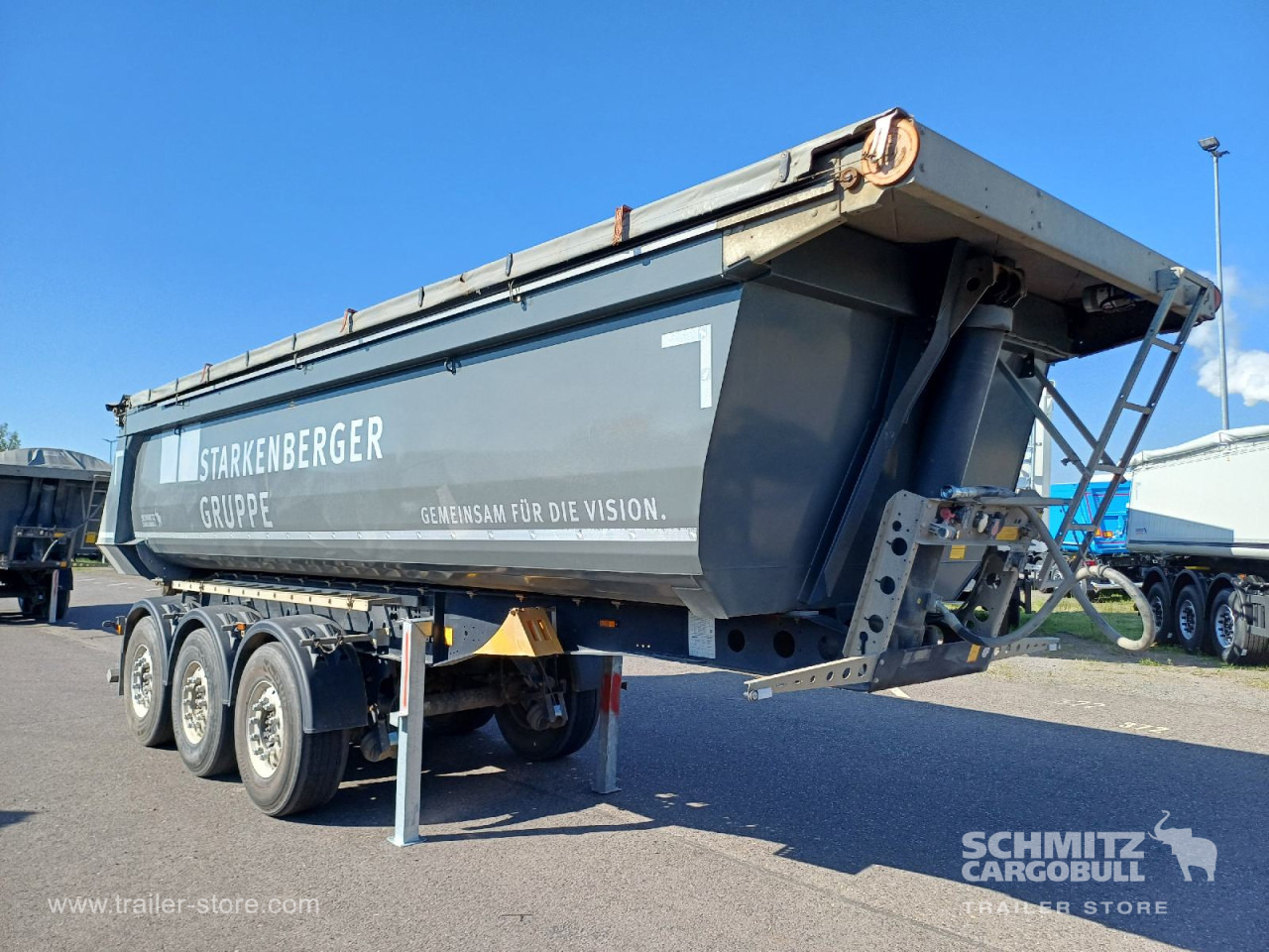 SCHMITZ Auflieger Kipper Stahlrundmulde 24m³ - Tipper semi-trailer: picture 1 SCHMITZ Auflieger Kipper Stahlrundmulde 24m³ - Tipper semi-trailer: picture 1