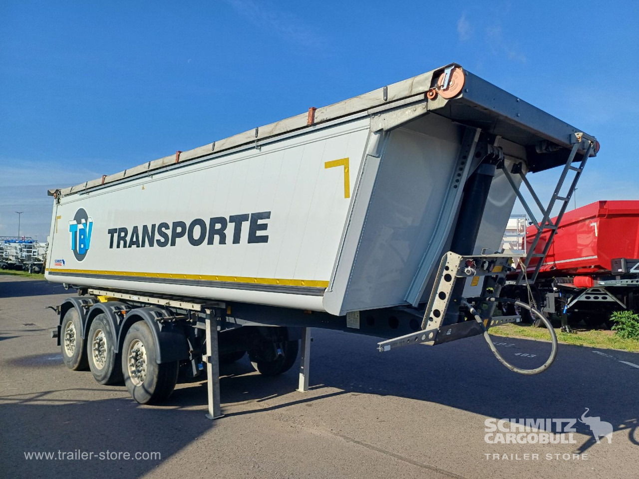 SCHMITZ Auflieger Kipper Stahlrundmulde 27m³ - Tipper semi-trailer: picture 1 SCHMITZ Auflieger Kipper Stahlrundmulde 27m³ - Tipper semi-trailer: picture 1