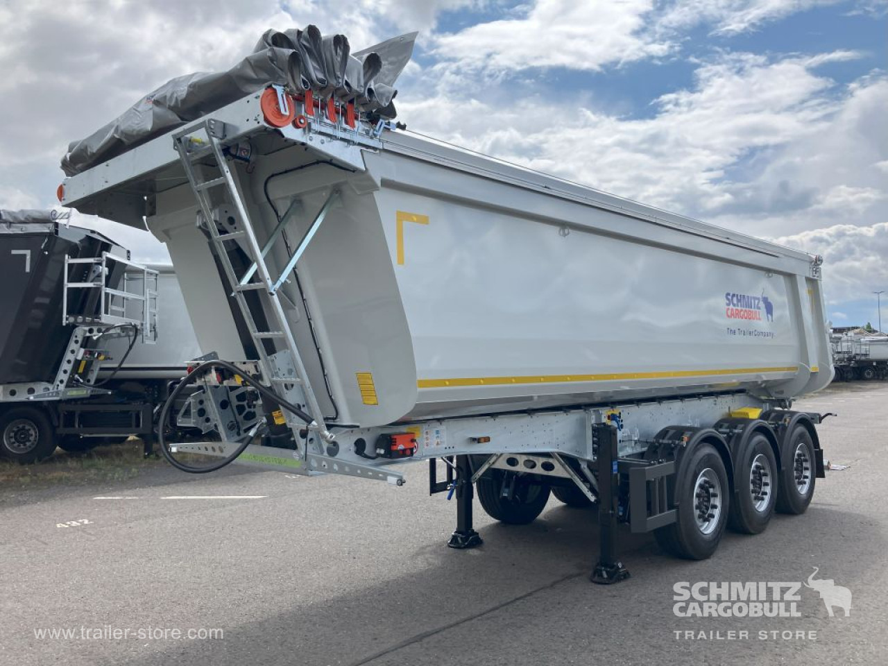 SCHMITZ Auflieger Kipper Stahlrundmulde 29m³ - Tipper semi-trailer: picture 5 SCHMITZ Auflieger Kipper Stahlrundmulde 29m³ - Tipper semi-trailer: picture 5