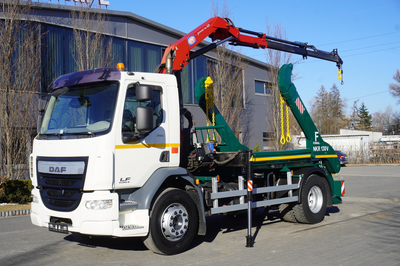 DAF LF 18.310 E6 / Skip loader Fornal NKR 130V / HDS HMF 735 K2 / Manual gearbox - Crane truck: picture 2 DAF LF 18.310 E6 / Skip loader Fornal NKR 130V / HDS HMF 735 K2 / Manual gearbox - Crane truck: picture 2