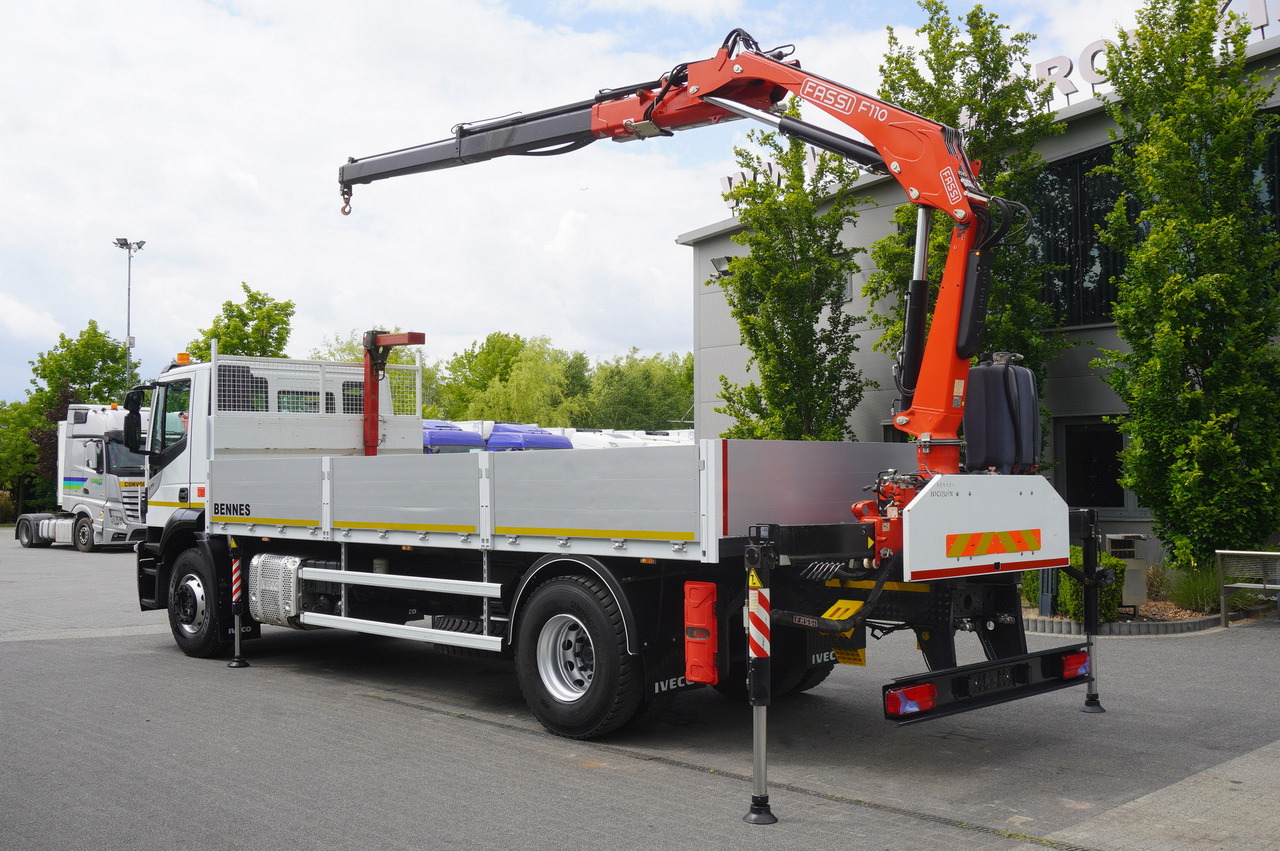 Crane truck, Crane truck Iveco Stralis 310 / 34 tho km !!! / FASSI 4 Tons 400 MTH! / Flatbed: picture 7