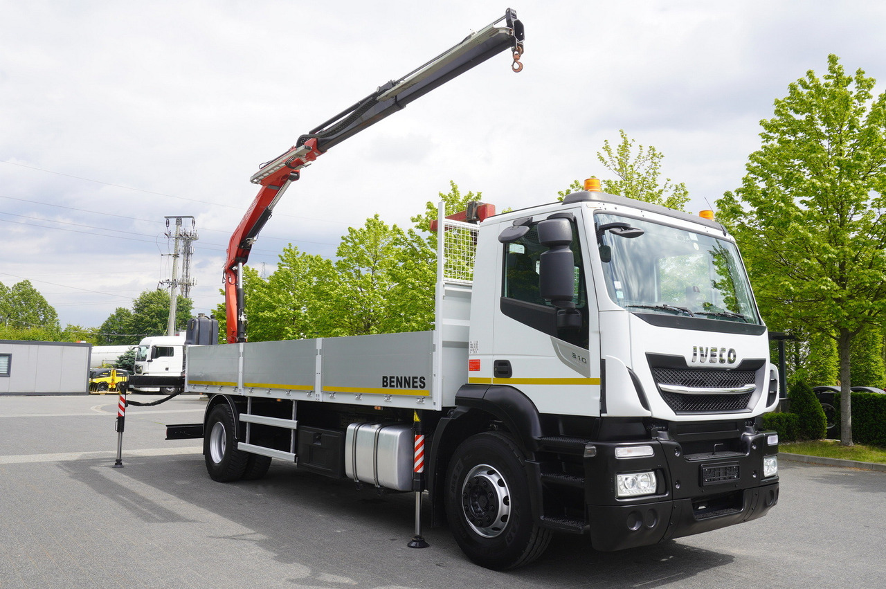 Crane truck, Crane truck Iveco Stralis 310 / 34 tho km !!! / FASSI 4 Tons 400 MTH! / Flatbed: picture 12