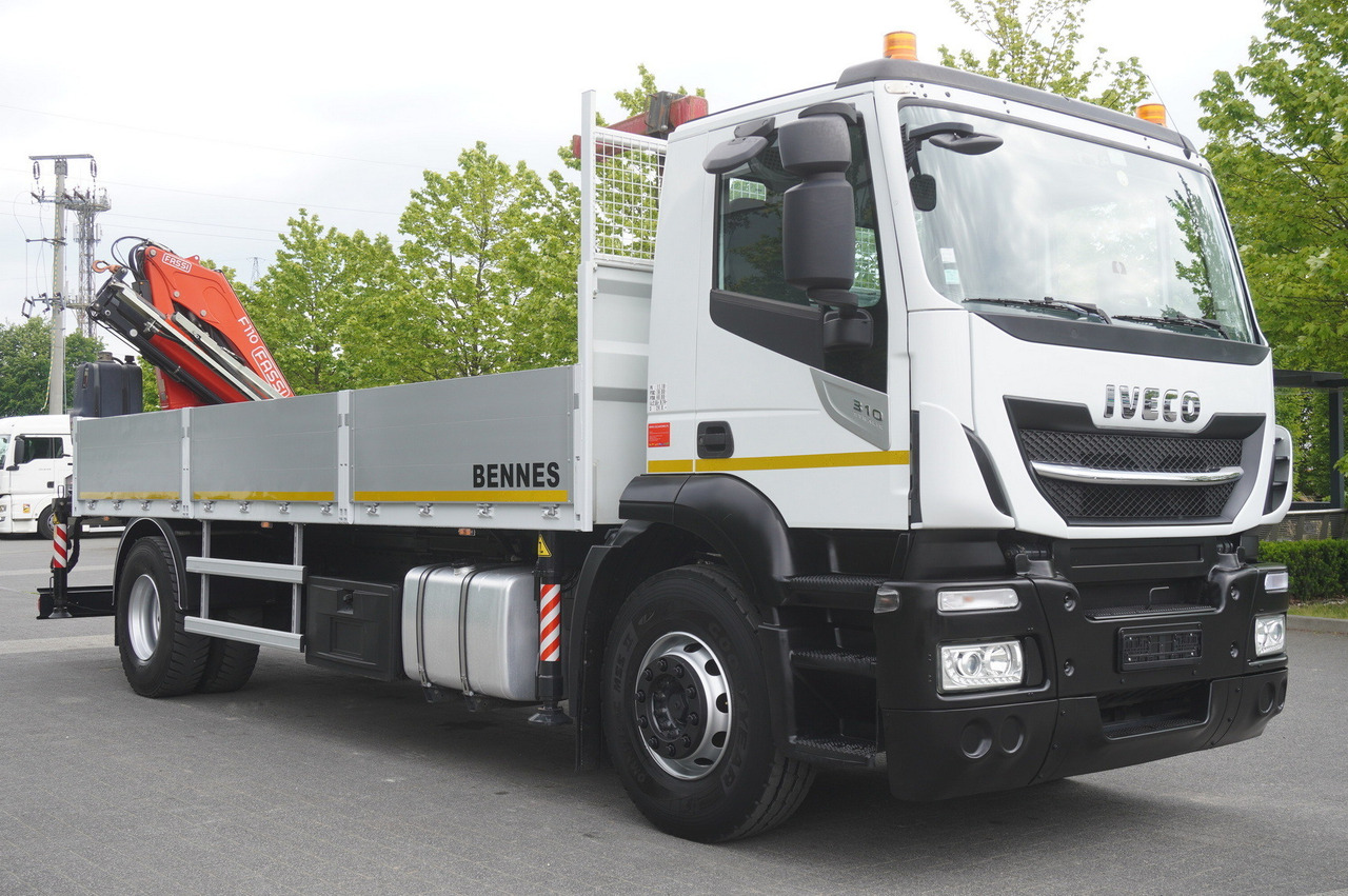 Crane truck, Crane truck Iveco Stralis 310 / 34 tho km !!! / FASSI 4 Tons 400 MTH! / Flatbed: picture 11