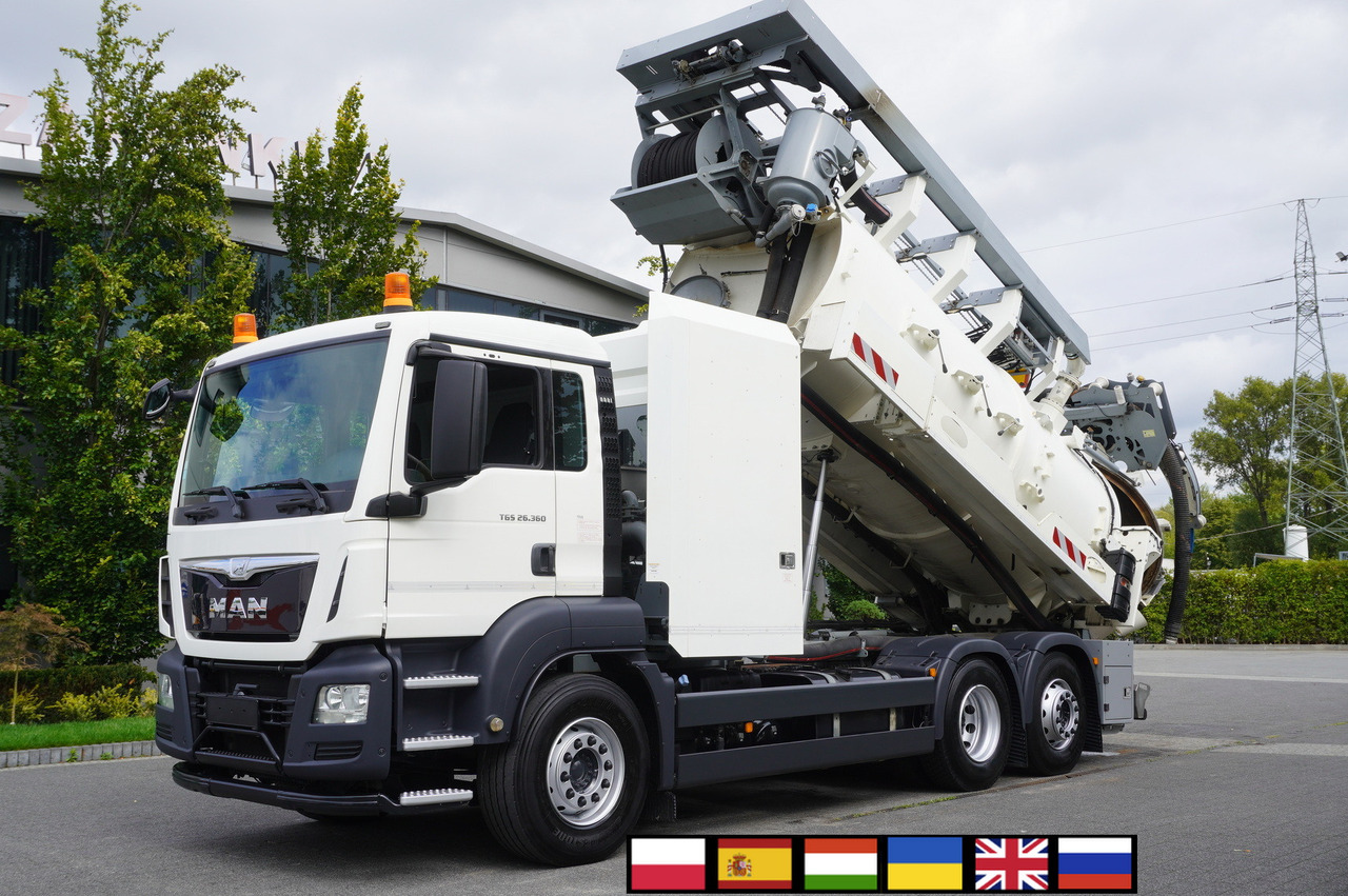 MAN TGS 26.360 E6 / RIVARD sewage cleaner 18 m3 / 115 tho. km / steering axle / 2 units - Vacuum truck: picture 1 MAN TGS 26.360 E6 / RIVARD sewage cleaner 18 m3 / 115 tho. km / steering axle / 2 units - Vacuum truck: picture 1