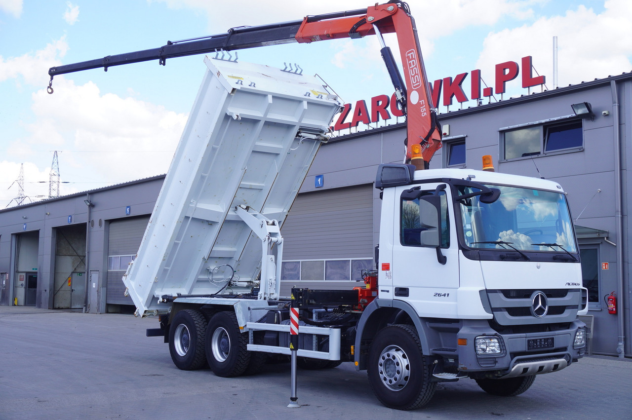 MERCEDES-BENZ Actros 2641 6×4 E5 / Crane / Dumper / 110000 km! - Tipper, Crane truck: picture 1 MERCEDES-BENZ Actros 2641 6×4 E5 / Crane / Dumper / 110000 km! - Tipper, Crane truck: picture 1