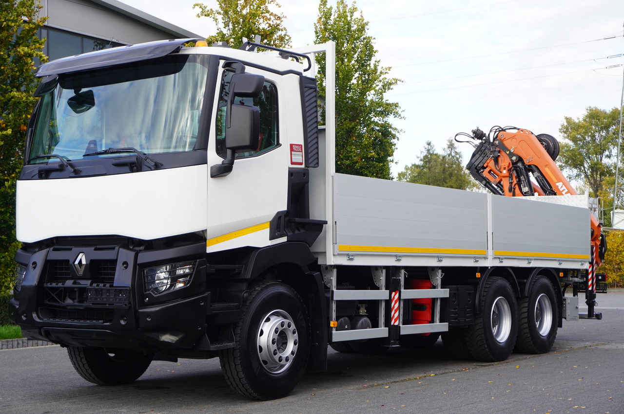 RENAULT C380 Comfort 6x4 / Atlas 172.3E crane / Range 12.3 m / capacity 6.1 t / Flatbed 17 EPAL - Dropside/ Flatbed truck, Crane truck: picture 2 RENAULT C380 Comfort 6x4 / Atlas 172.3E crane / Range 12.3 m / capacity 6.1 t / Flatbed 17 EPAL - Dropside/ Flatbed truck, Crane truck: picture 2