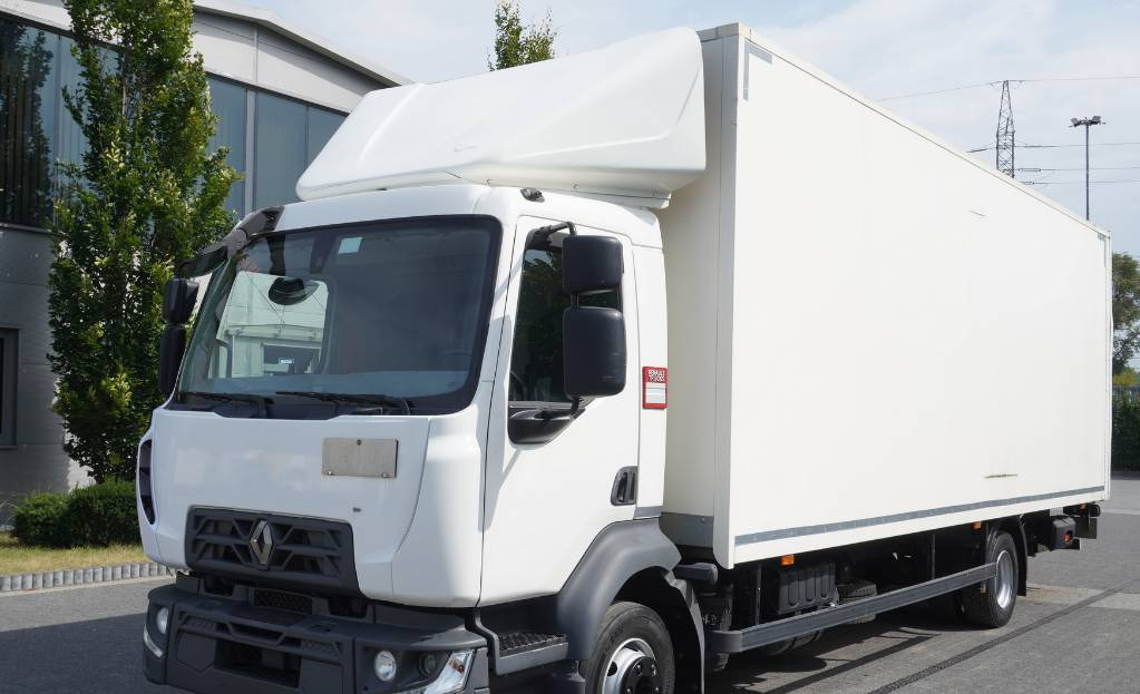 RENAULT D12 E6 / Container 18 pallets / tail lift - Box truck: picture 1 RENAULT D12 E6 / Container 18 pallets / tail lift - Box truck: picture 1