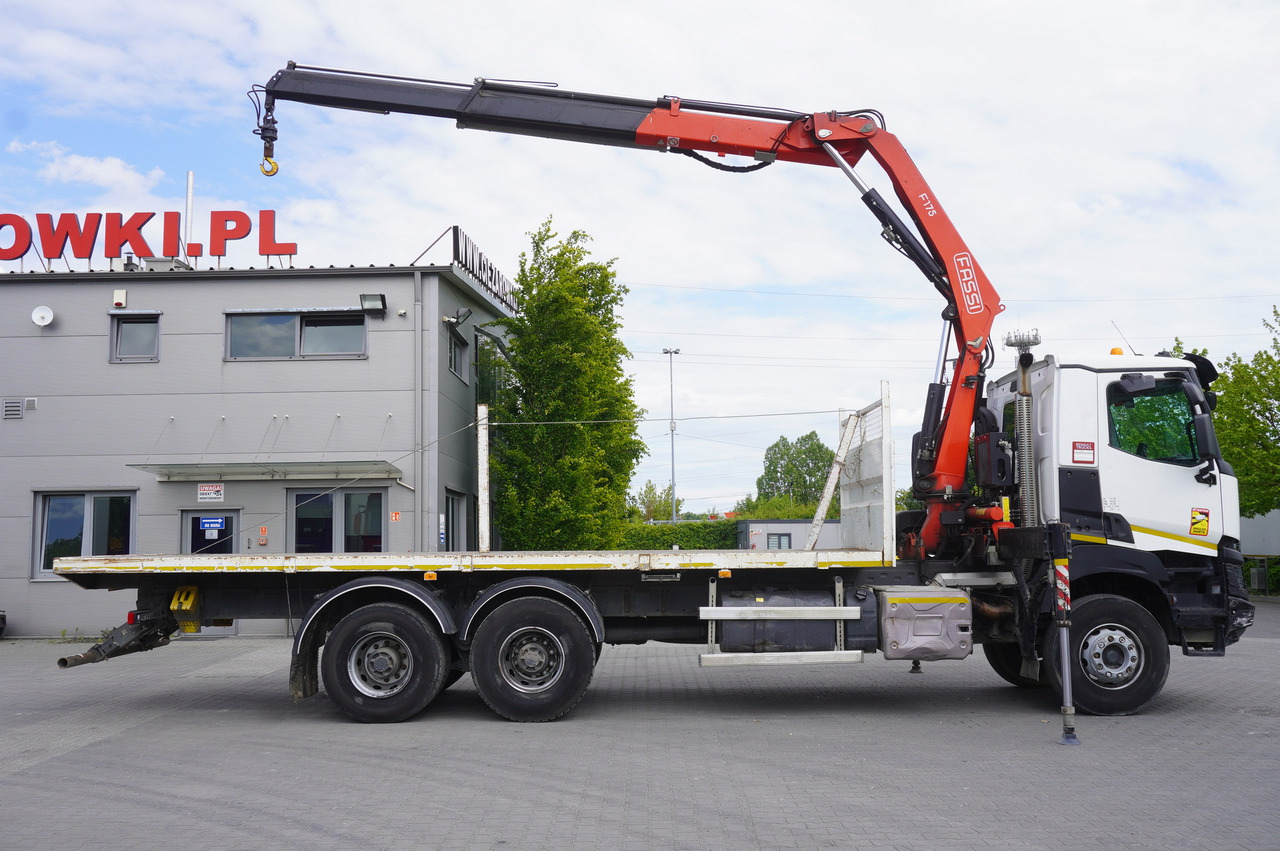 RENAULT K380 6x4 / FASSI F175 crane 7.85 t / 120 thousand km! - Dropside/ Flatbed truck, Crane truck: picture 5 RENAULT K380 6x4 / FASSI F175 crane 7.85 t / 120 thousand km! - Dropside/ Flatbed truck, Crane truck: picture 5