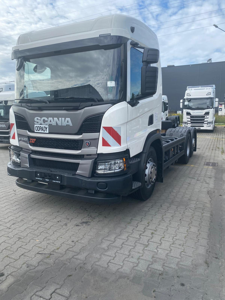 SCANIA NEW Scania P 340 B6x2*4NA / chassis frame / steering axle / CNG / large cab / 8 units - Cab chassis truck: picture 1 SCANIA NEW Scania P 340 B6x2*4NA / chassis frame / steering axle / CNG / large cab / 8 units - Cab chassis truck: picture 1