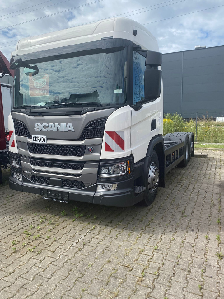 SCANIA P 340 B6x2*4NA / chassis frame / steering axle / CNG / large cab / 8 units - Cab chassis truck: picture 2 SCANIA P 340 B6x2*4NA / chassis frame / steering axle / CNG / large cab / 8 units - Cab chassis truck: picture 2