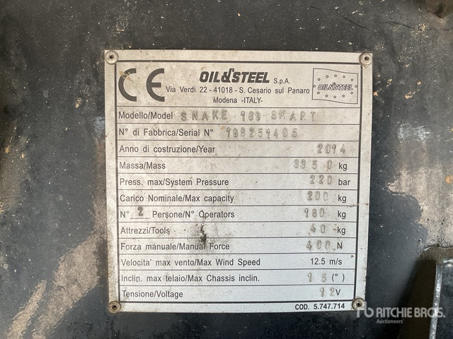 2014 Nissan NT400 Cabstar 35.12 2014 Oil&Steel Snake 189 Smart ... Bucket Truck - Truck mounted aerial platform: picture 4 2014 Nissan NT400 Cabstar 35.12 2014 Oil&Steel Snake 189 Smart ... Bucket Truck - Truck mounted aerial platform: picture 4