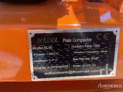 SDLOOL SL90 (Unused) - Vibratory plate: picture 5 SDLOOL SL90 (Unused) - Vibratory plate: picture 5