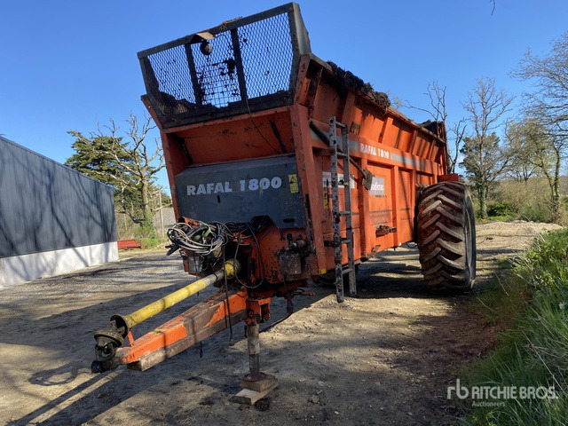 2008 Sodimac Rafal 1800 S/A Epandeur A Fumier 1 Essieu Manure Spreader - Manure spreader: picture 1 2008 Sodimac Rafal 1800 S/A Epandeur A Fumier 1 Essieu Manure Spreader - Manure spreader: picture 1