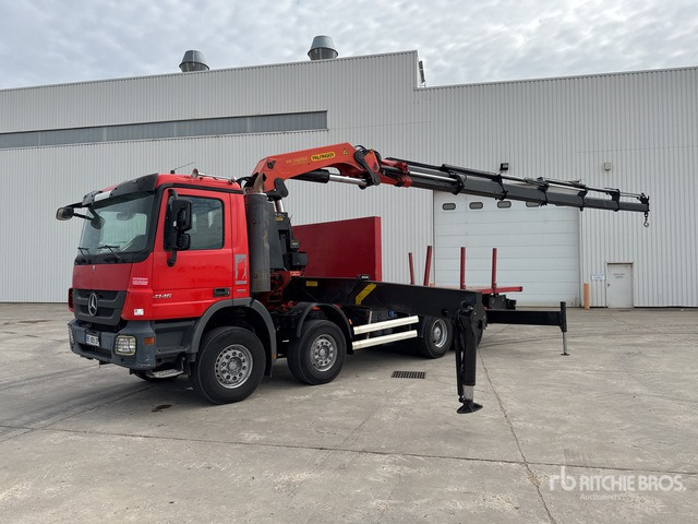 2010 Mercedes-Benz Actros 4146 2005 Palfinger PK56002 17420 kg ... Flatbed Truck with Crane - Dropside/ Flatbed truck, Crane truck: picture 4 2010 Mercedes-Benz Actros 4146 2005 Palfinger PK56002 17420 kg ... Flatbed Truck with Crane - Dropside/ Flatbed truck, Crane truck: picture 4