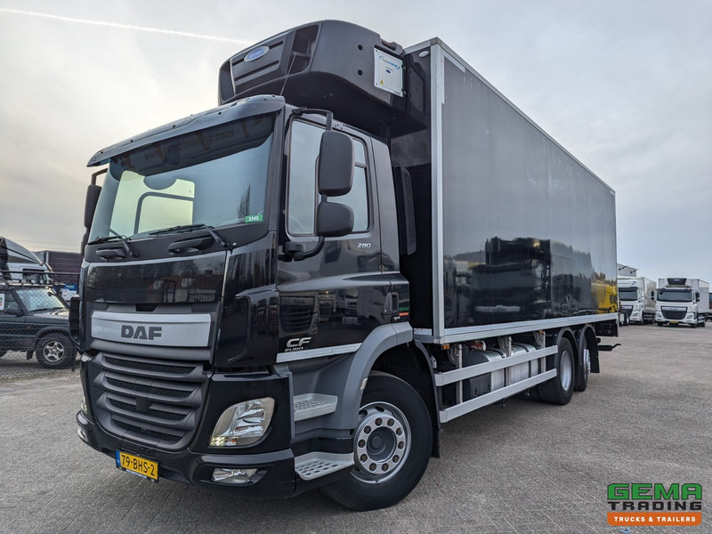 DAF CF 280 FAN 6x2/4 DagCab Euro6 - Koel-VriesBak 7.9m + Carrier Supra 1150MT + Laadklep 2000kg - 10/2025APK - Refrigerator truck: picture 1 DAF CF 280 FAN 6x2/4 DagCab Euro6 - Koel-VriesBak 7.9m + Carrier Supra 1150MT + Laadklep 2000kg - 10/2025APK - Refrigerator truck: picture 1