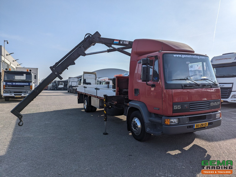 DAF LF 55.180 4x2 Dagcab - Handgeschakeld - 223.000KM - Hiab 045-1 - Open Laadbak 6.35m - NL truck - Dropside/ Flatbed truck, Crane truck: picture 2 DAF LF 55.180 4x2 Dagcab - Handgeschakeld - 223.000KM - Hiab 045-1 - Open Laadbak 6.35m - NL truck - Dropside/ Flatbed truck, Crane truck: picture 2