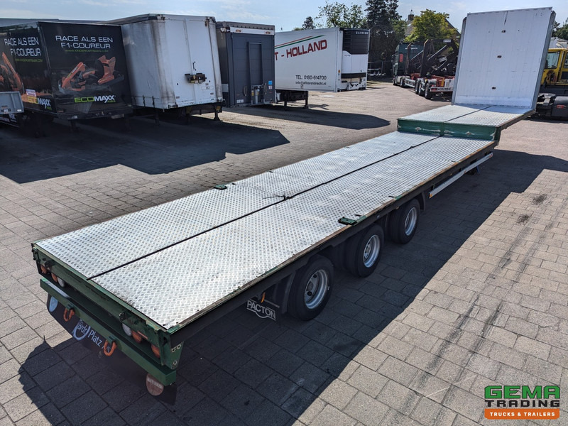Pacton SXD3 3-Assen - Semi Dieplader - Hydr. Steunpoten - Traanplaat vloer - 3e as naloop gestuurd - Low loader semi-trailer: picture 2 Pacton SXD3 3-Assen - Semi Dieplader - Hydr. Steunpoten - Traanplaat vloer - 3e as naloop gestuurd - Low loader semi-trailer: picture 2
