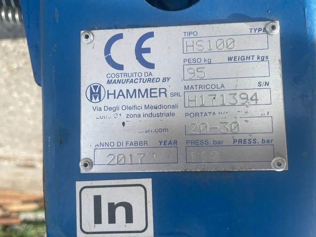 Overige Hammer HS100 Hydraulic Breaker Skid stee HAMMER Overige HS100 Hydraulic Breaker Skid stee - Hydraulic hammer for Construction machinery: picture 5 Overige Hammer HS100 Hydraulic Breaker Skid stee HAMMER Overige HS100 Hydraulic Breaker Skid stee - Hydraulic hammer for Construction machinery: picture 5