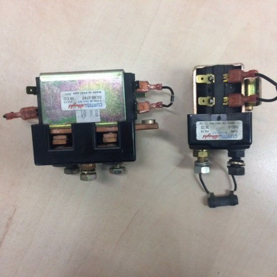 2X Contactors for Scrubber vacuum cleaner Nilfisk BR 850 - Electrical system for Scrubber dryer: picture 2 2X Contactors for Scrubber vacuum cleaner Nilfisk BR 850 - Electrical system for Scrubber dryer: picture 2