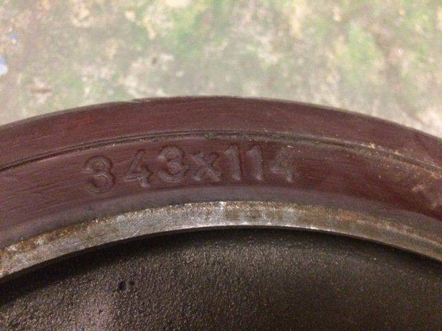 Driving wheels 343 X114 for Caterpillar - Steering for Material handling equipment: picture 3 Driving wheels 343 X114 for Caterpillar - Steering for Material handling equipment: picture 3