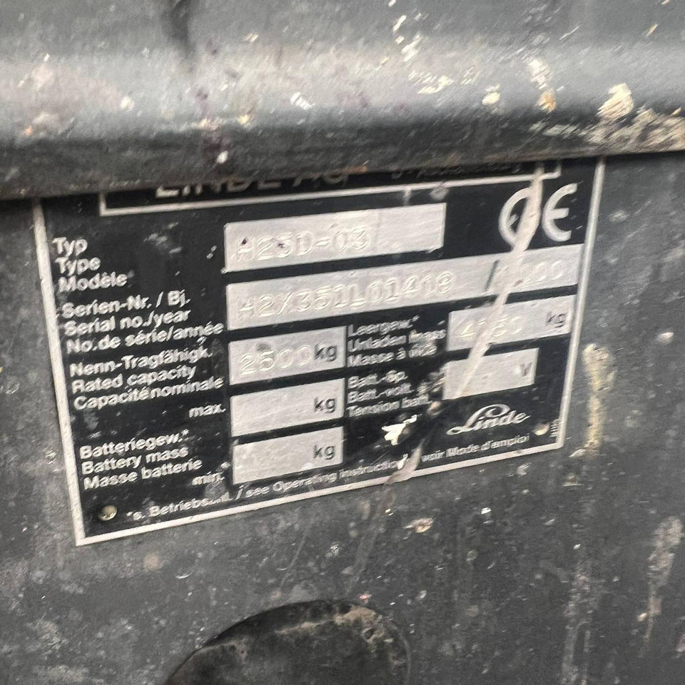 Linde H25D (351-03) - Diesel forklift: picture 5 Linde H25D (351-03) - Diesel forklift: picture 5