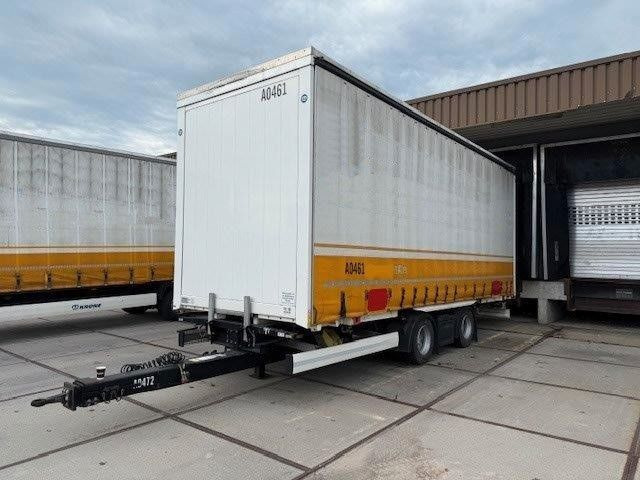 Krone 2 x WB 7,82 Jumbo, Hubdach, Edscha + Anh. Tandem - Container transporter/ Swap body trailer: picture 1 Krone 2 x WB 7,82 Jumbo, Hubdach, Edscha + Anh. Tandem - Container transporter/ Swap body trailer: picture 1