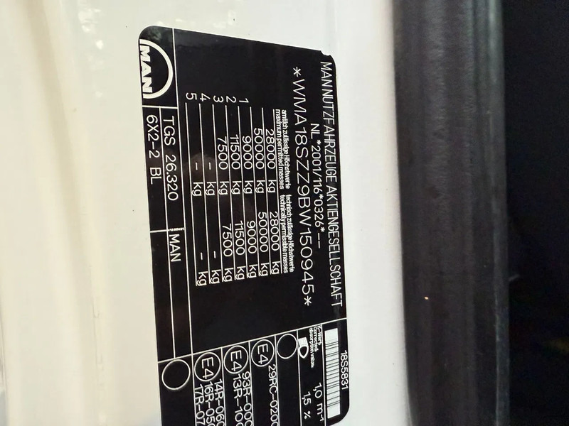 Box truck MAN TGS 26.320 Koffer Stuuras AHK 3.000KG LBW 373.230KM! NL Truck APK/TUV 18-03-2026: picture 20