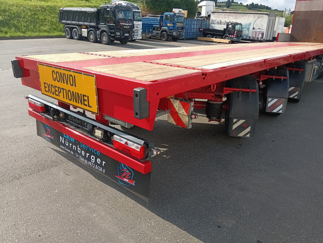 Schwarzmüller 3-A TELE-Plateau TRIDEC REIFEN/BREMSE/LACK/TÜV - Dropside/ Flatbed semi-trailer: picture 3 Schwarzmüller 3-A TELE-Plateau TRIDEC REIFEN/BREMSE/LACK/TÜV - Dropside/ Flatbed semi-trailer: picture 3