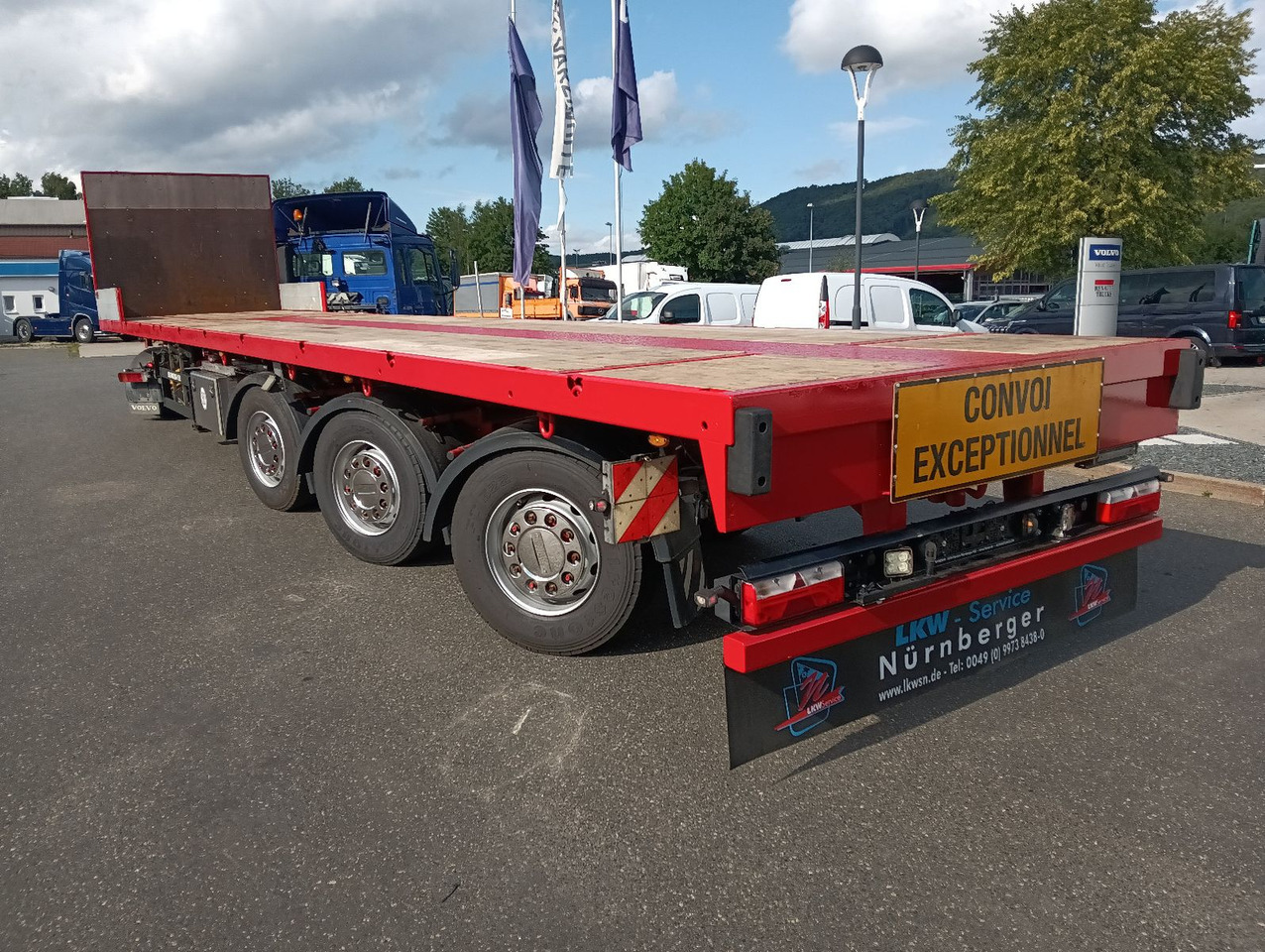 Schwarzmüller 3-A TELE-Plateau TRIDEC REIFEN/BREMSE/LACK/TÜV - Dropside/ Flatbed semi-trailer: picture 1 Schwarzmüller 3-A TELE-Plateau TRIDEC REIFEN/BREMSE/LACK/TÜV - Dropside/ Flatbed semi-trailer: picture 1