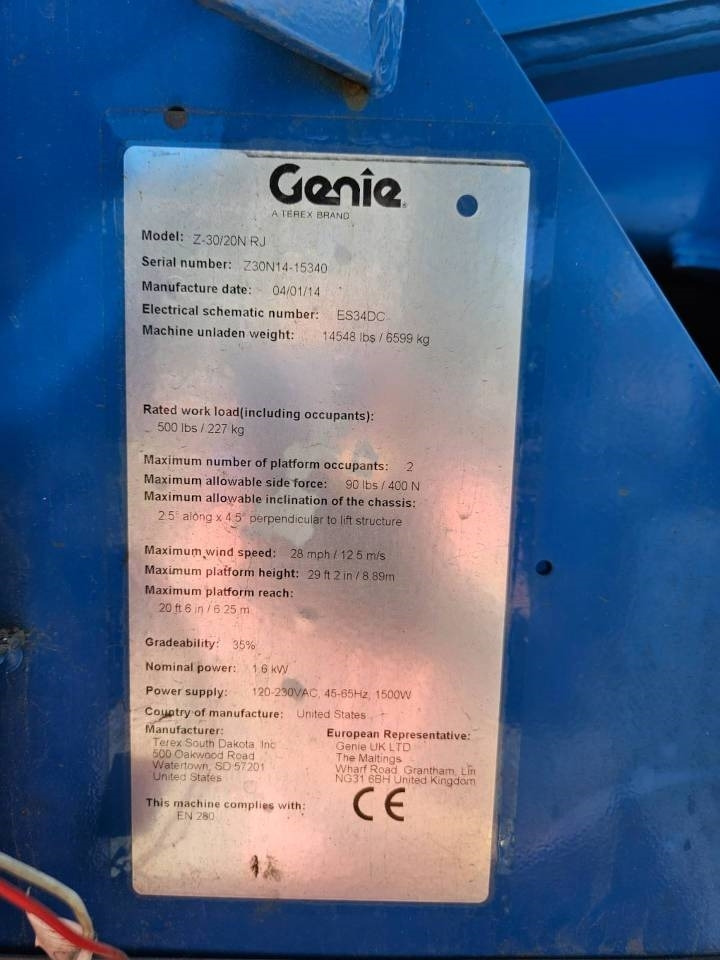 Genie Z 30/20 N RJ - Articulated boom: picture 5 Genie Z 30/20 N RJ - Articulated boom: picture 5