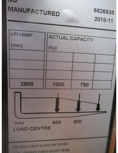 Stacker Toyota SWE 100: picture 11