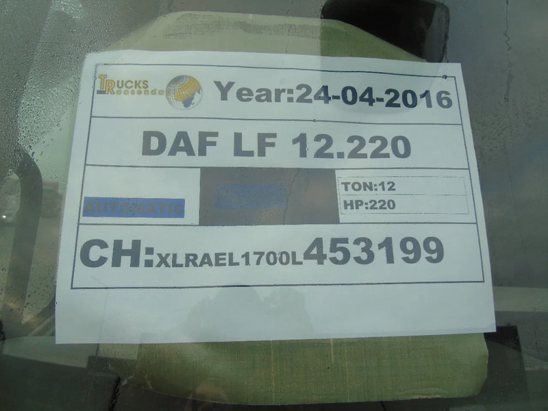 DAF LF 220 DAF LF 220 12 TON - Box truck: picture 5 DAF LF 220 DAF LF 220 12 TON - Box truck: picture 5
