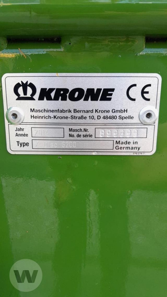 Krone X-Disc 6200 GPS-SW - Mower: picture 5 Krone X-Disc 6200 GPS-SW - Mower: picture 5