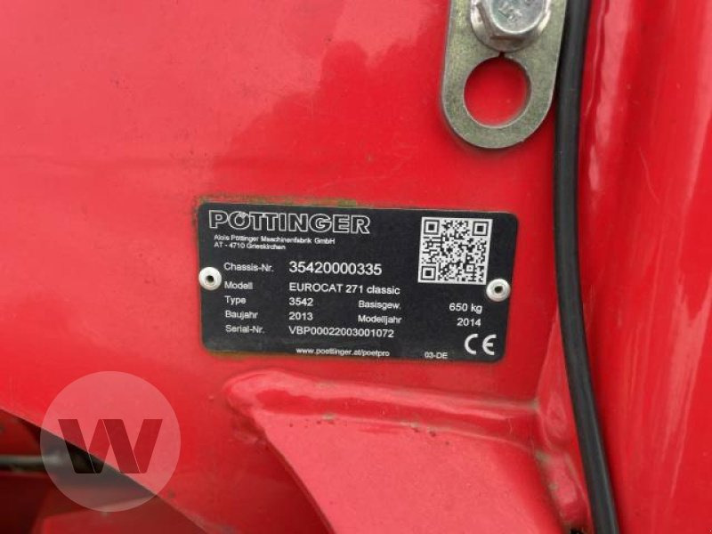 Pöttinger Eurocat 271 Classic - Mower: picture 5 Pöttinger Eurocat 271 Classic - Mower: picture 5