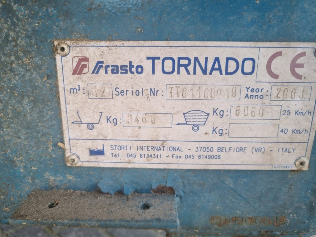 FRASTO Tornado feedwagon 12 m3 - Forage mixer wagon: picture 5 FRASTO Tornado feedwagon 12 m3 - Forage mixer wagon: picture 5