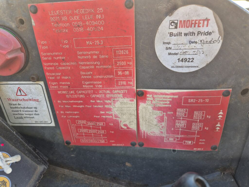 MOFFET M4-25.3 forklift - Diesel forklift: picture 5 MOFFET M4-25.3 forklift - Diesel forklift: picture 5