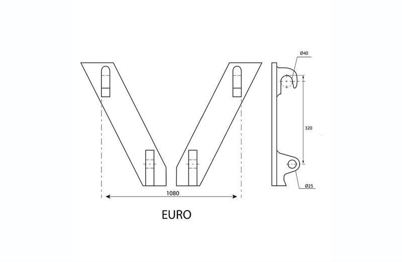 Limas SE 2.5Ton pallegafler med eurobeslag på - Forks for Agricultural machinery: picture 2 Limas SE 2.5Ton pallegafler med eurobeslag på - Forks for Agricultural machinery: picture 2