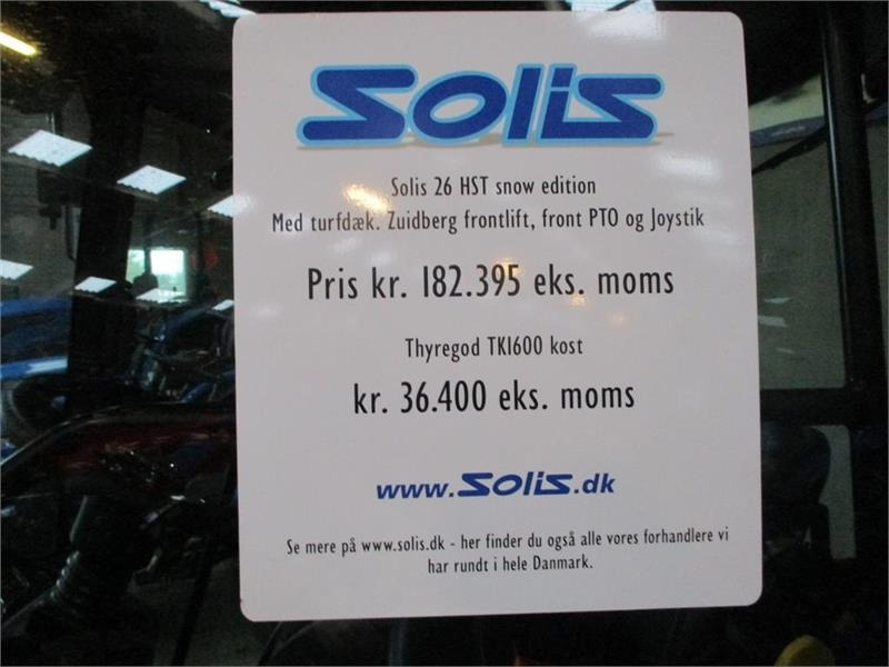 Solis 26 HST Snow Edition med frontlift, front PTO, Thyr - Farm tractor: picture 5 Solis 26 HST Snow Edition med frontlift, front PTO, Thyr - Farm tractor: picture 5