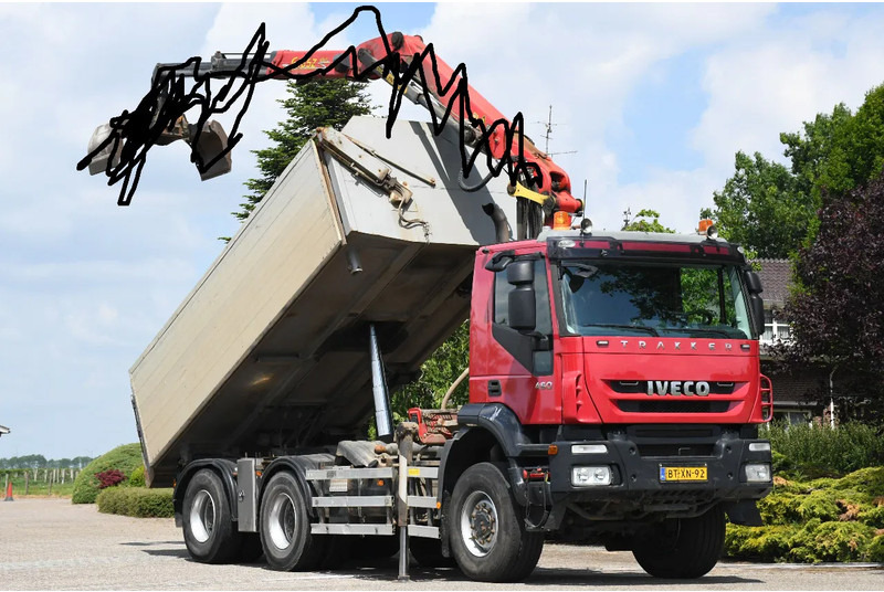 Iveco TRAKKER 450ps !!Z-KRAAN!!RADIO REMOTE!!3 SIDED TIPPER!!EURO5!! 10MM CHASSIS LIBIA!! - Tipper, Crane truck: picture 1 Iveco TRAKKER 450ps !!Z-KRAAN!!RADIO REMOTE!!3 SIDED TIPPER!!EURO5!! 10MM CHASSIS LIBIA!! - Tipper, Crane truck: picture 1
