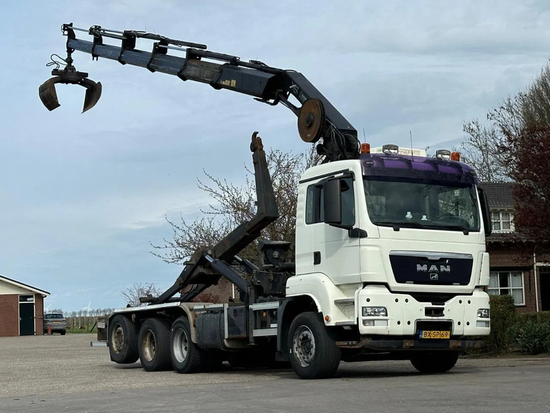 MAN TGS 35.400 8X4 !!TRIPLE!! 24tm KRAAN/HAAKARM!!RADIO REMOTE!! - Hook lift truck, Crane truck: picture 1 MAN TGS 35.400 8X4 !!TRIPLE!! 24tm KRAAN/HAAKARM!!RADIO REMOTE!! - Hook lift truck, Crane truck: picture 1