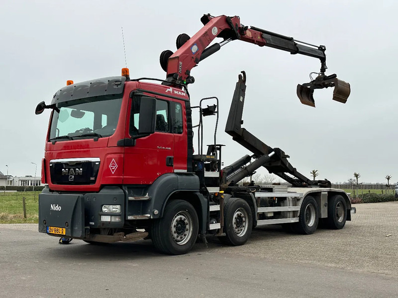 MAN TGS 41.400 8X4 WIDESPREAD!!HMF 22TM KRAAN/HAAK!!TOP!! - Hook lift truck, Crane truck: picture 5 MAN TGS 41.400 8X4 WIDESPREAD!!HMF 22TM KRAAN/HAAK!!TOP!! - Hook lift truck, Crane truck: picture 5
