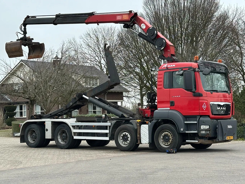 MAN TGS 41.400 8X4 WIDESPREAD!!HMF 22TM KRAAN/HAAK!!TOP!! - Hook lift truck, Crane truck: picture 3 MAN TGS 41.400 8X4 WIDESPREAD!!HMF 22TM KRAAN/HAAK!!TOP!! - Hook lift truck, Crane truck: picture 3
