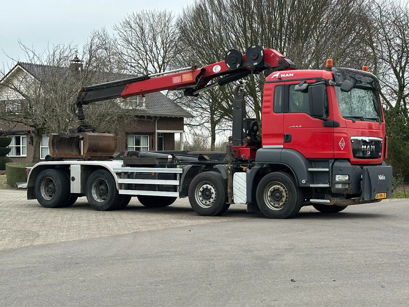 MAN TGS 41.400 8X4 WIDESPREAD!!HMF 22TM KRAAN/HAAK!!TOP!! - Hook lift truck, Crane truck: picture 4 MAN TGS 41.400 8X4 WIDESPREAD!!HMF 22TM KRAAN/HAAK!!TOP!! - Hook lift truck, Crane truck: picture 4