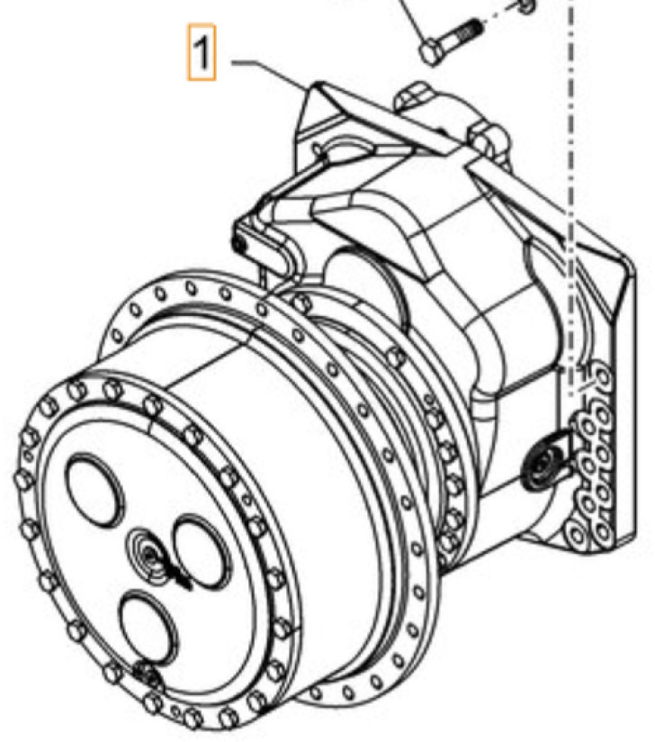 Case 47863726 - 51592915 - Final drive for Construction machinery: picture 1 Case 47863726 - 51592915 - Final drive for Construction machinery: picture 1